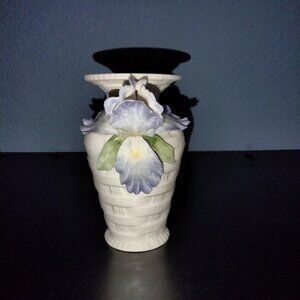 Iris Bud Vase, Vintage Bone China, Made in Philippines